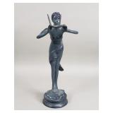 Art Nouveau style brass sculpture