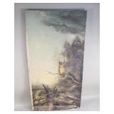Antique signed oil on canvas