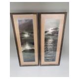 Pair of vintage signed seascape photographs