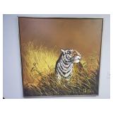 Vintage signed Delongprie oil painting on canvas