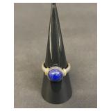 Vintage sterling silver and lapis ring