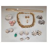Vintage costume jewelry, Weiss, Monet, Napier,