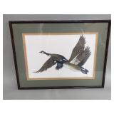 Watercolor of Canadian geese