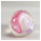 Signed Abelman art glass paperweight