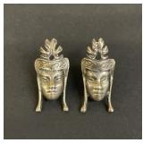 Vintage sterling silver screw-back earrings