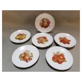 Eight Bareuther Bavaria Germany porcelain