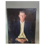 Roland Strasser signed oil on canvas portrait
