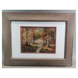 Offset lithograph of 19th century-style landscape