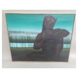 Signed Robert Tyler vintage oil on canvas