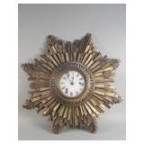 Vintage Seth Thomas sunburst wall clock