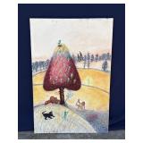 Helga Schweininger signed oil painting