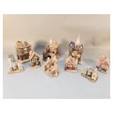 Group of vintage David Winter handmade