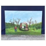 Helga Schweininger signed oil painting