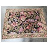 Floral tapestry with bird accents and detailed