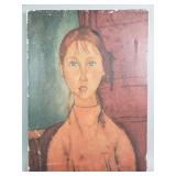 Embellished print of Modigliani