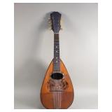 Antique Angelo Mannello mahogany and walnut