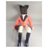 Vintage Casa Roma stuffed fox huntsman