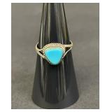 Vintage sterling silver and turquoise ring