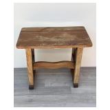 Vintage wood side table