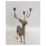 Vintage brass deer candelabra