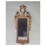 Antique Italian  gilt carved wood frame mirror