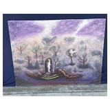 Helga Schweininger signed oil painting