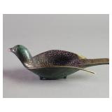 Mid century brass hand hammered dove trinket dish