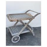 Vintage Kingsley Bate teak bar cart
