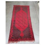 Vintage Turkmen style hand rug