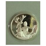 Sterling silver proof medal.