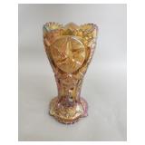L.E Smith carnival glass vase
