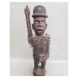 Kongo Nkisi Nkondi carved wood figurine
