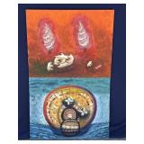 Pair of Helga Schweininger signed oil painting