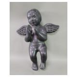 Lama Baxaca (Mexico) black clay cherub figure