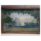 Vintage Lithograph print of Robert Wood