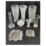 Lot of glass items