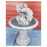 3 pcs vintage cemnet art craft water fountain