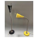 Pair of vintage IKEA gooseneck desk lamps