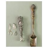 Sterling silver infant feeding spoon, sterling