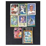 Lot of 8 rookie baseball cards