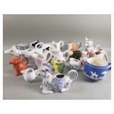 Group of vintage porcelain and ceramic creamers