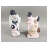 2 porcelain Hamilton hakata style dolls