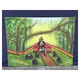 Helga Schweininger signed oil painting
