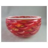 Vintage signed and dated 2012 hand blown glass