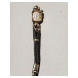 Vintage Gruen 14k white gold ladies cocktail watch