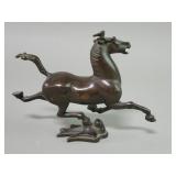 Vintage bronze "Flying Horse of Gansu" sculpture