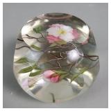 Vintage signed Abelman art glass flower