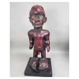 Vintage African carved wood figurine