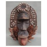 Vintage African wood mask