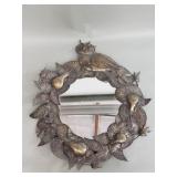 Vintage metal mirror decoration